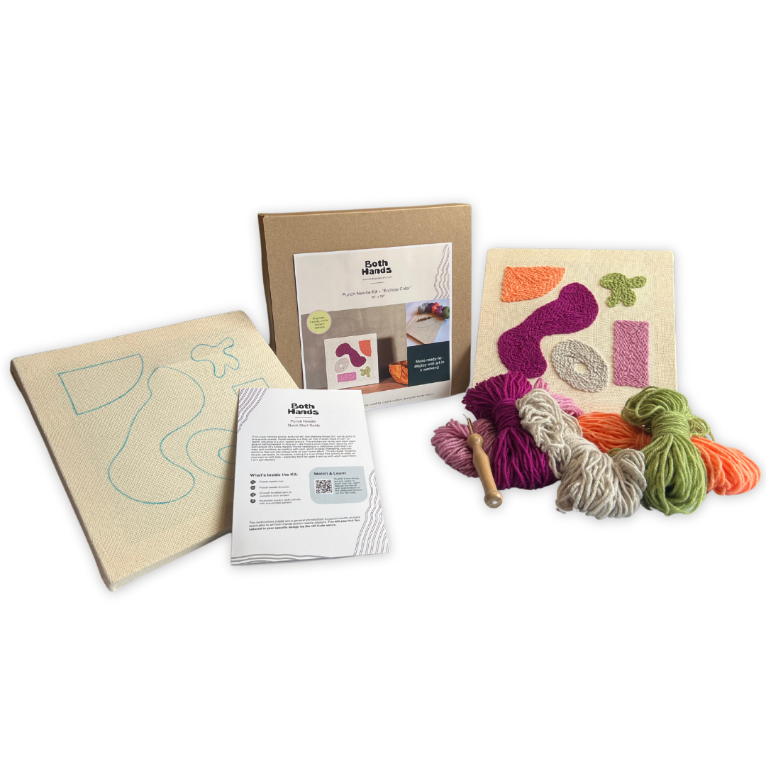 "Endless Color" - Punch Needle Kit - Modern DIY Wall Art for Beginners