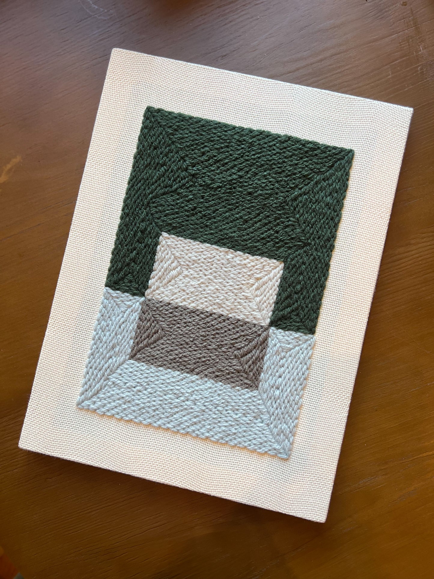 "Color Plane" - Punch Needle Kit - Modern DIY Wall Art for Beginners