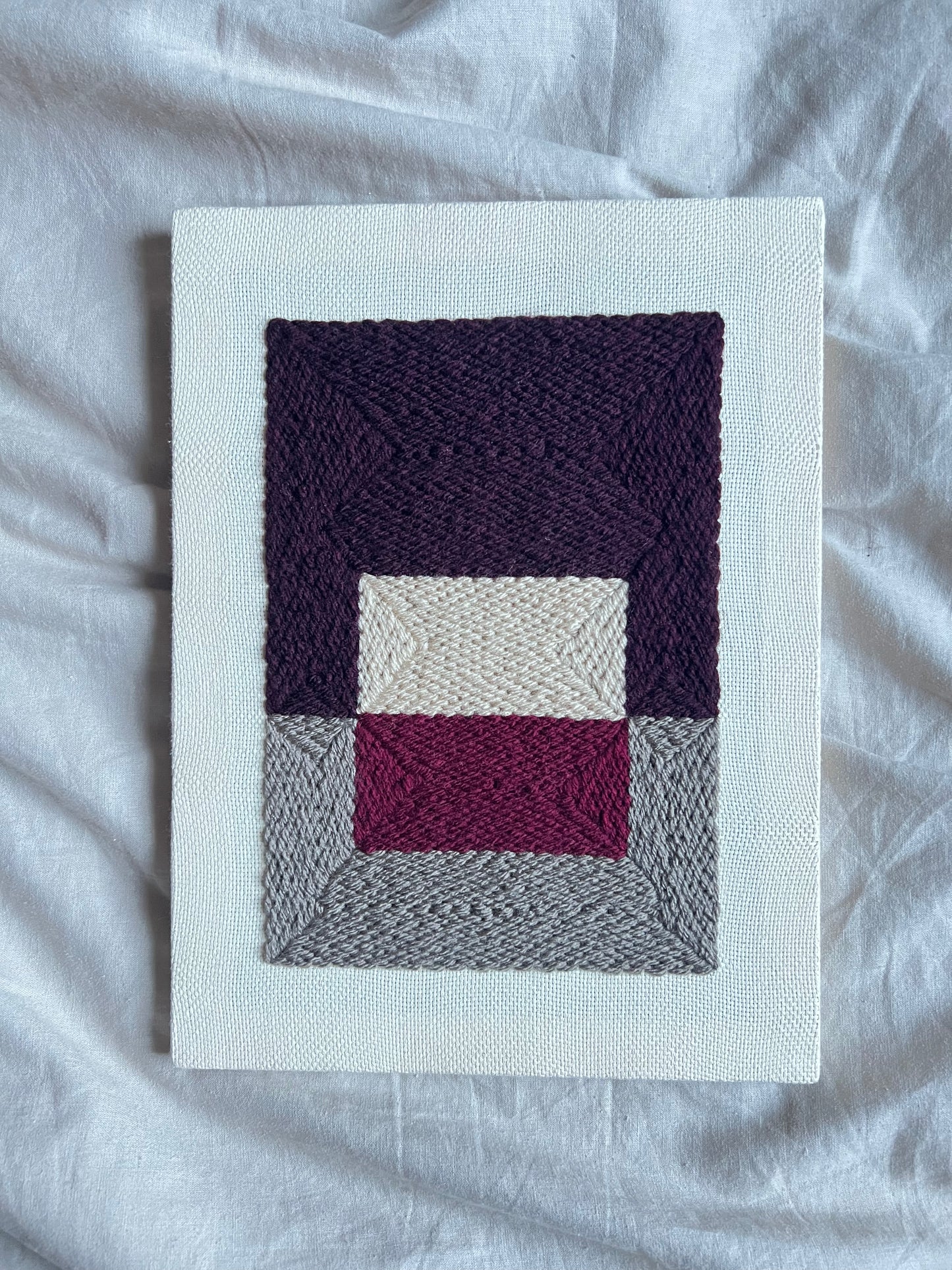 "Color Plane" - Punch Needle Kit - Modern DIY Wall Art for Beginners