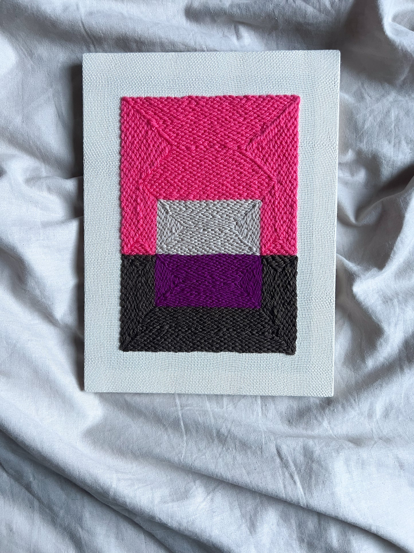 "Color Plane" - Punch Needle Kit - Modern DIY Wall Art for Beginners