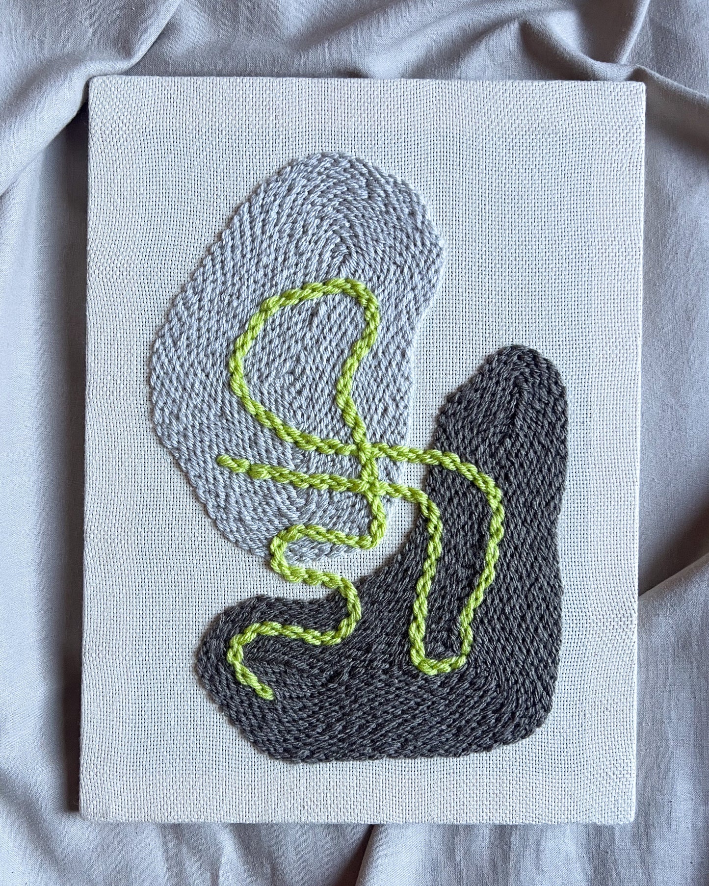 "Pebbles II" - Punch Needle Kit - Modern DIY Wall Art for Beginners