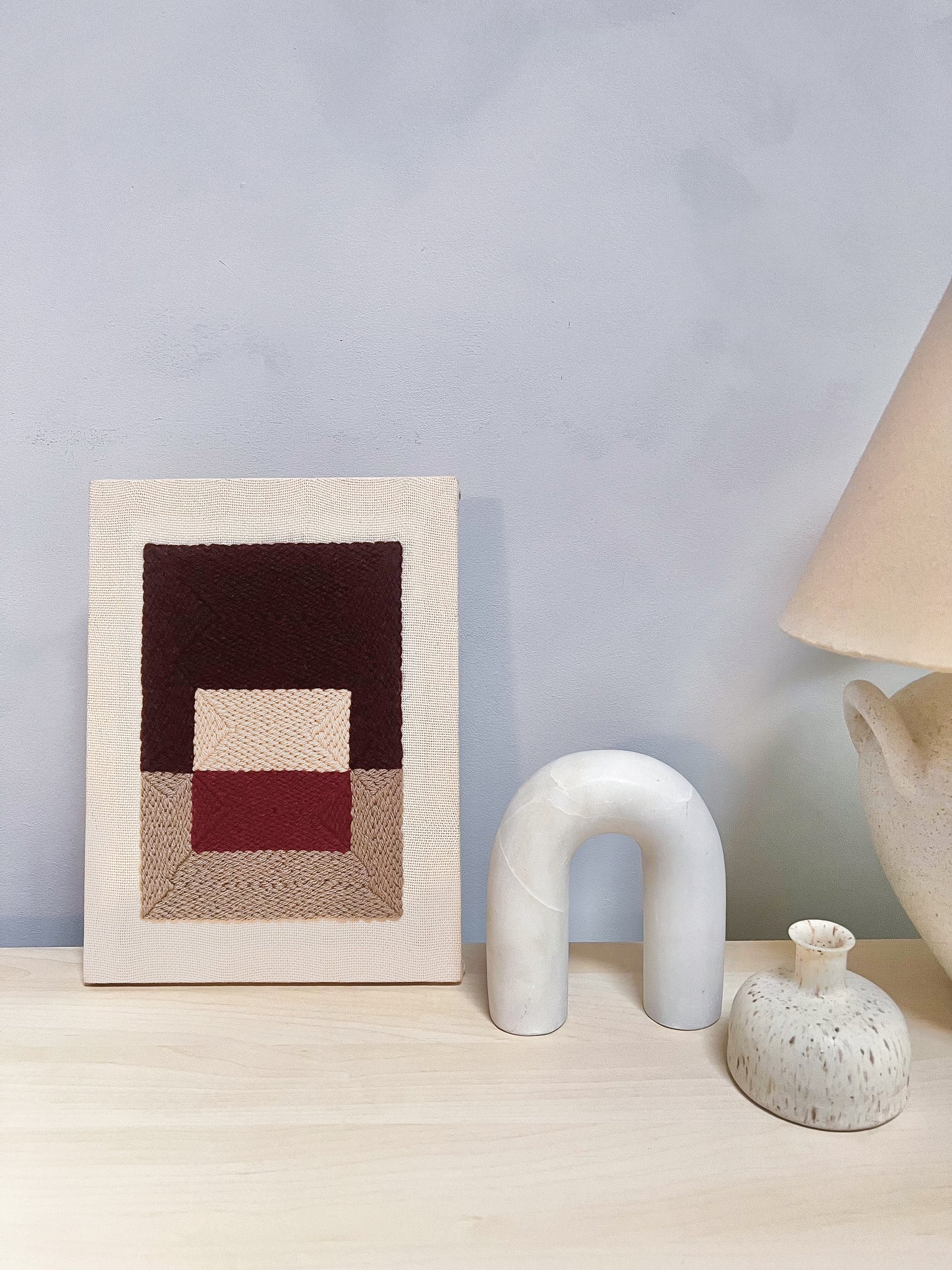 "Color Plane" - Punch Needle Kit - Modern DIY Wall Art for Beginners