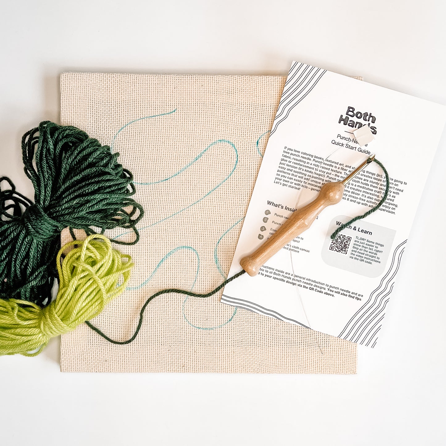 "Mind Meld" - Punch Needle Kit - Modern DIY Wall Art for Beginners