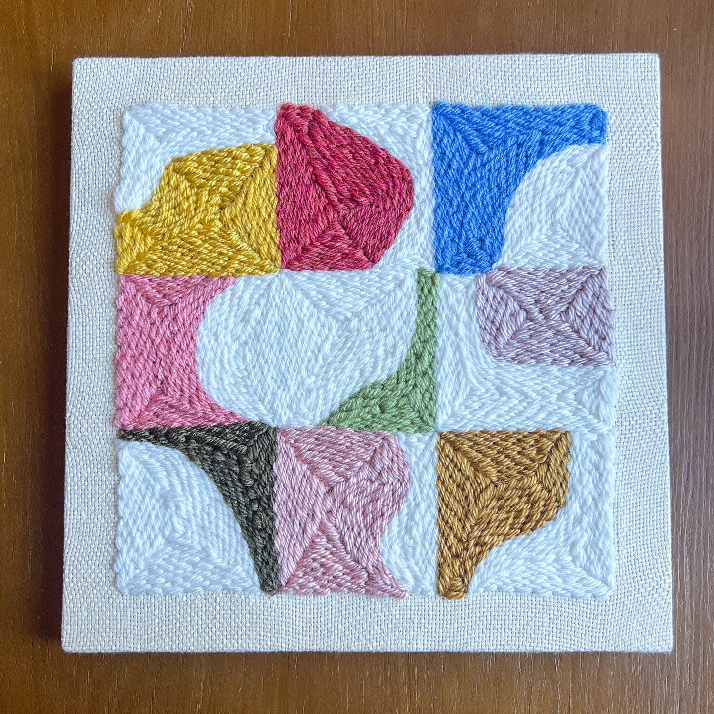 Block Party - Beginner Punch Needle Kit - Wall Art - 10"x10"