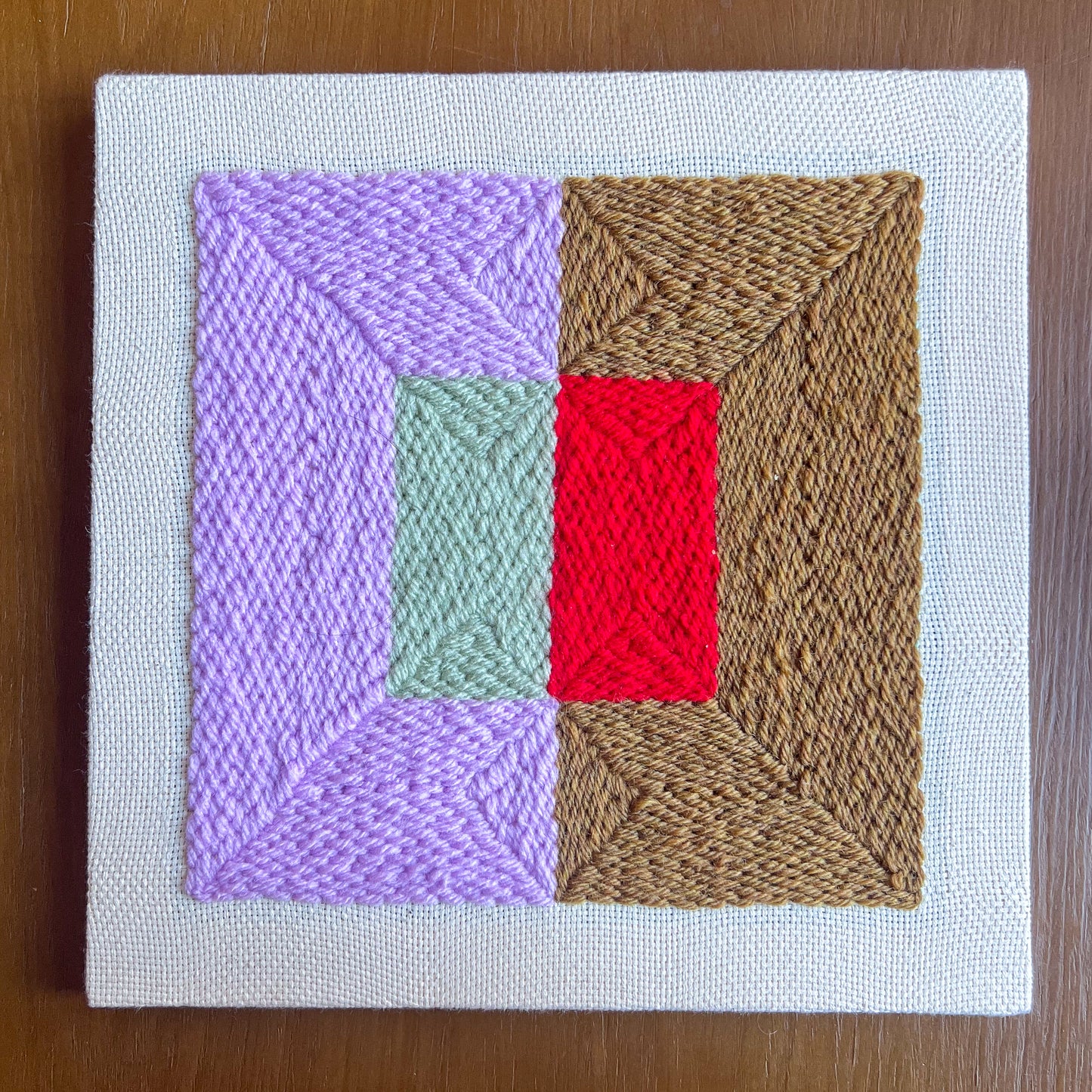 "Color Plane" - Punch Needle Kit - Modern DIY Wall Art for Beginners