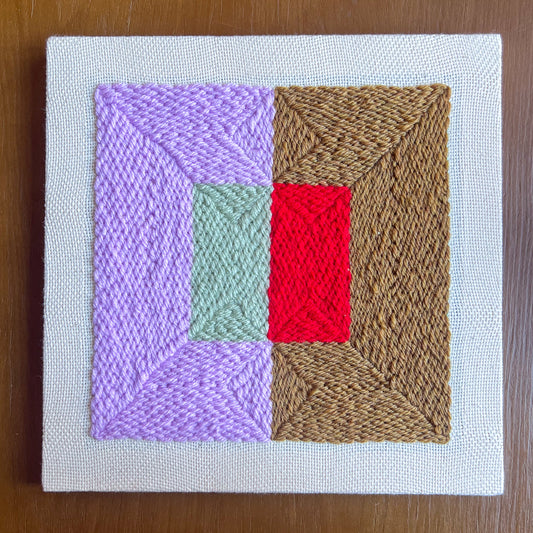 "Color Plane" - Punch Needle Kit - Modern DIY Wall Art for Beginners