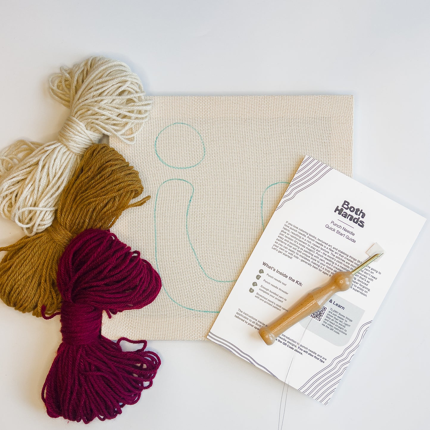 "Lucky" - Punch Needle Kit - Modern DIY Wall Art for Beginners