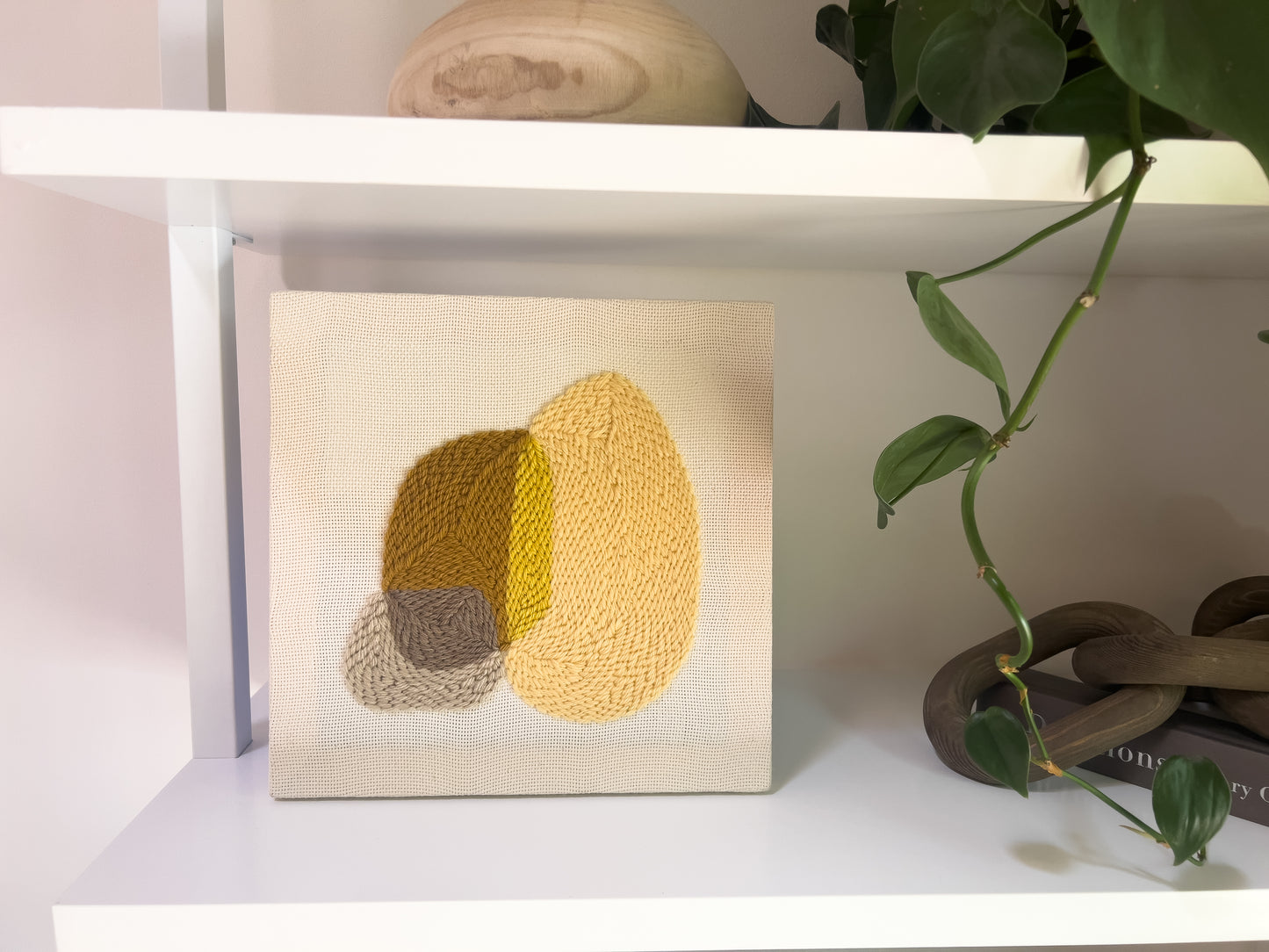 "Pebbles III" - Punch Needle Kit - Modern DIY Wall Art for Beginners