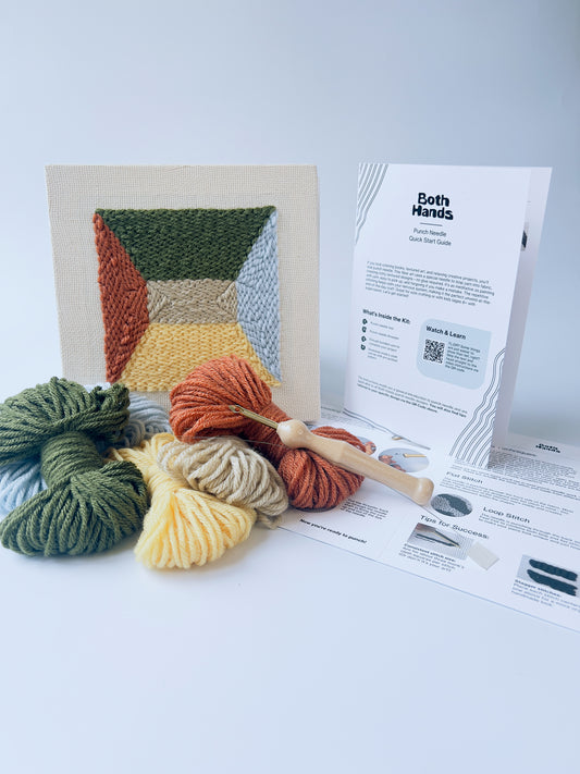 "Portal" - Punch Needle Kit - Modern DIY Wall Art for Beginners