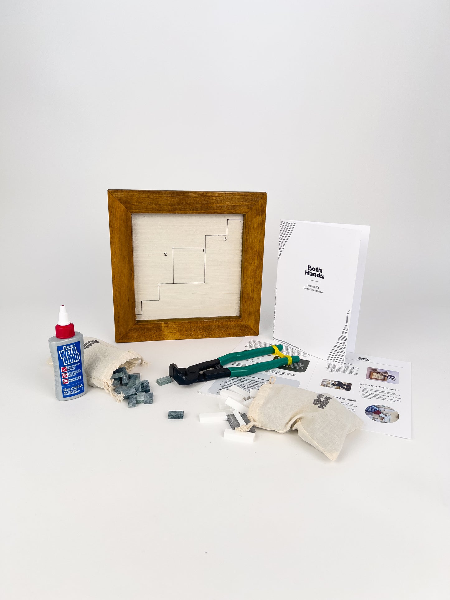 Stepstone - Mosaic Wall Art Kit -  Oak Frame