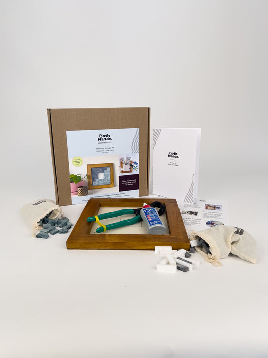 Stepstone - Mosaic Wall Art Kit -  Oak Frame