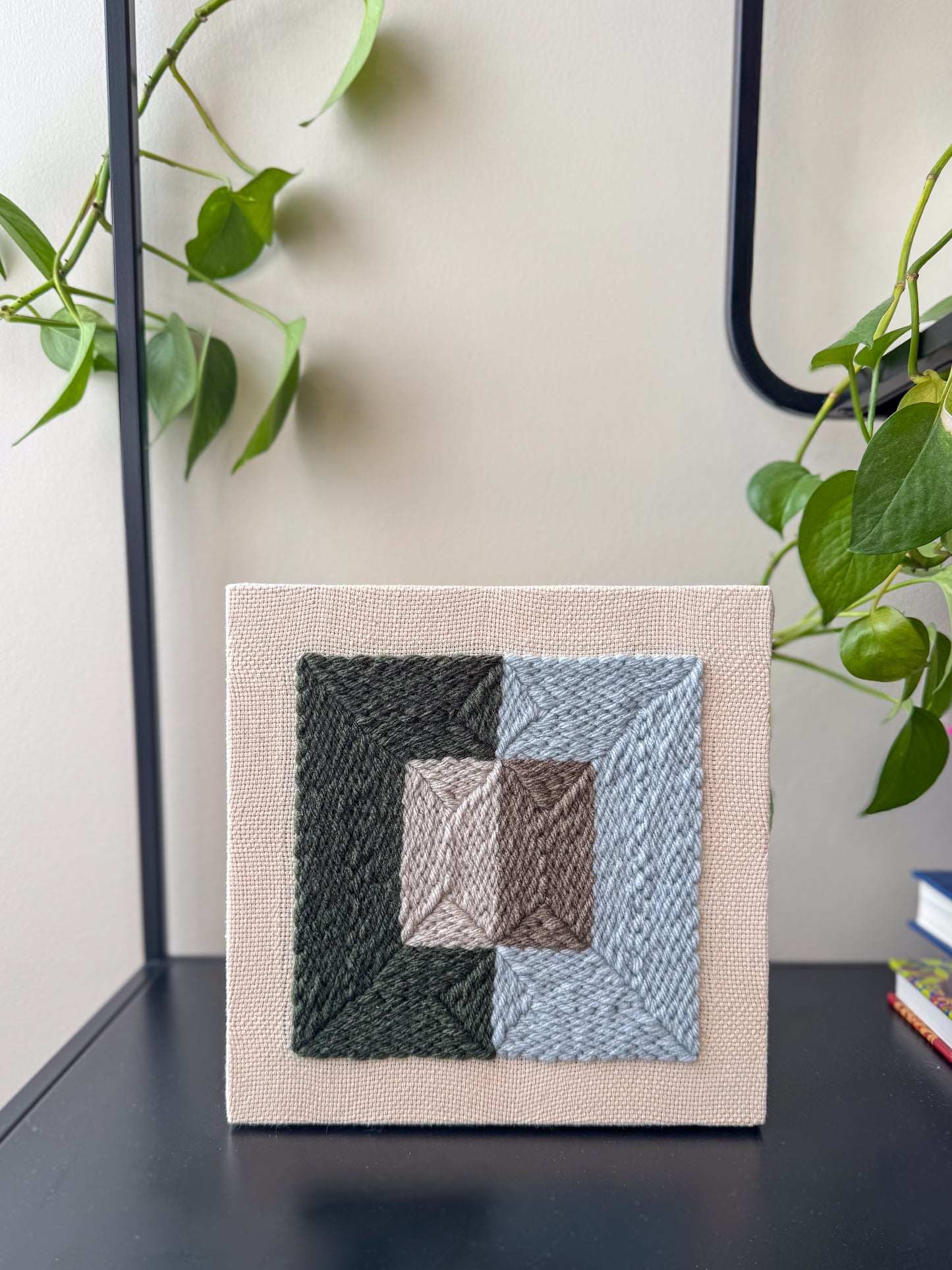 "Color Plane" - Punch Needle Kit - Modern DIY Wall Art for Beginners