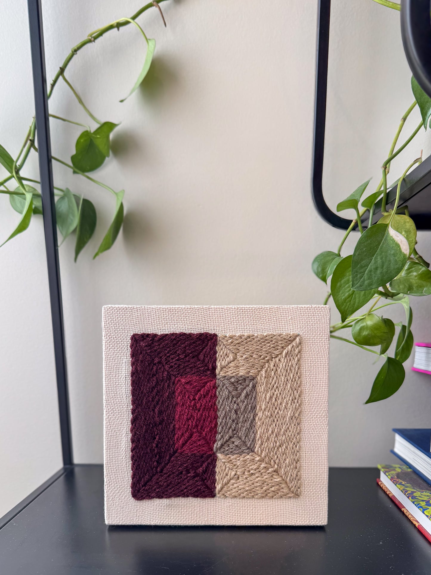 "Color Plane" - Punch Needle Kit - Modern DIY Wall Art for Beginners