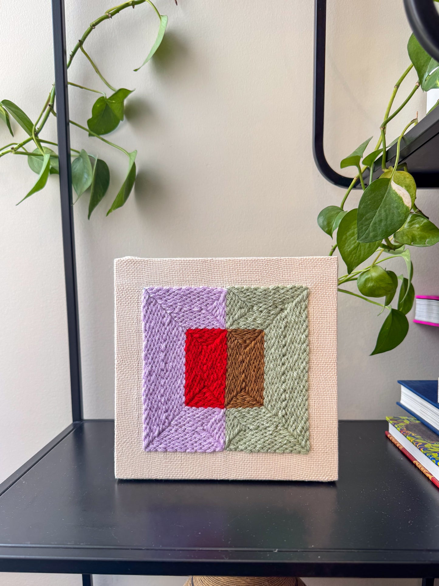 "Color Plane" - Punch Needle Kit - Modern DIY Wall Art for Beginners
