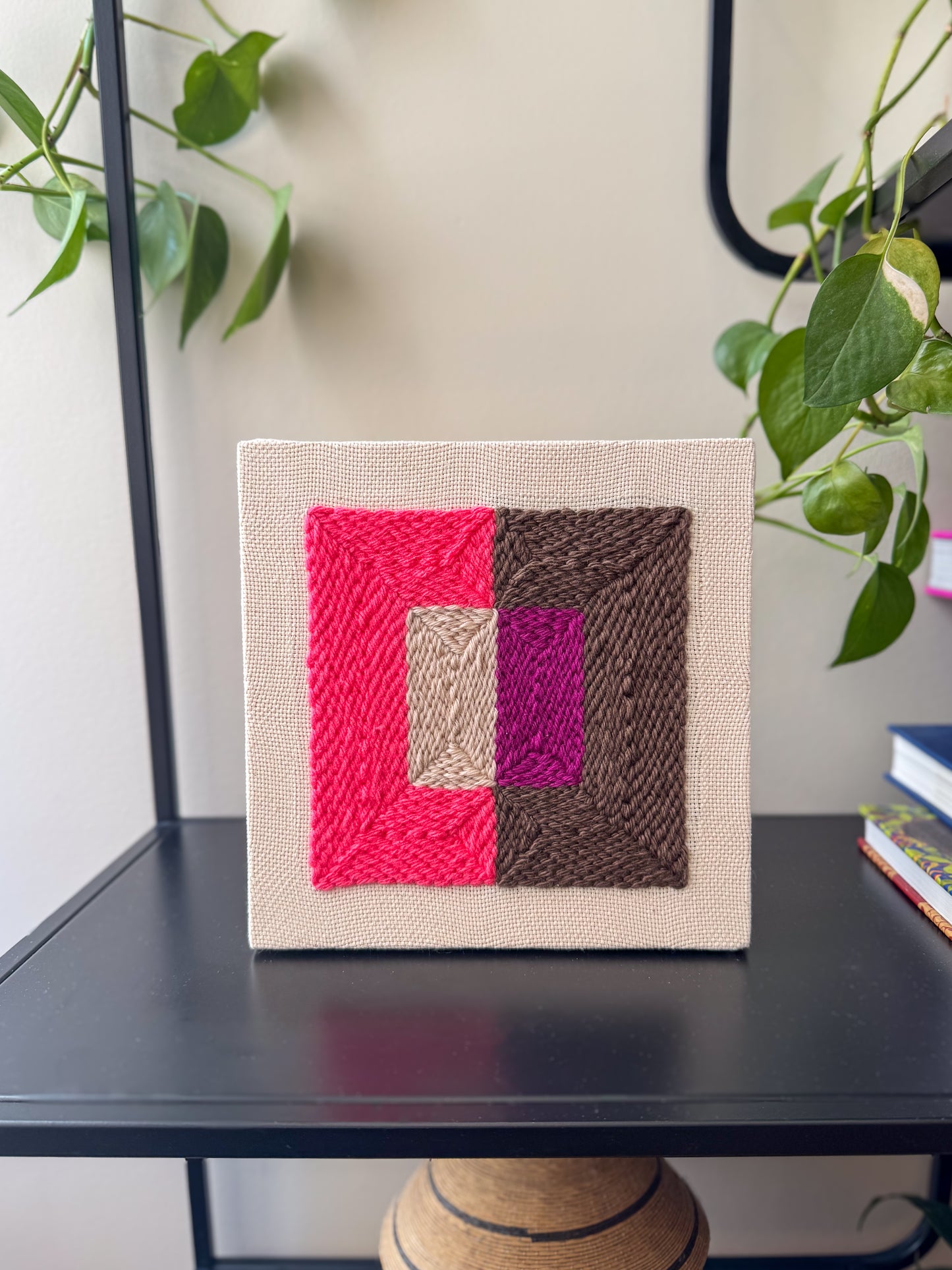"Color Plane" - Punch Needle Kit - Modern DIY Wall Art for Beginners
