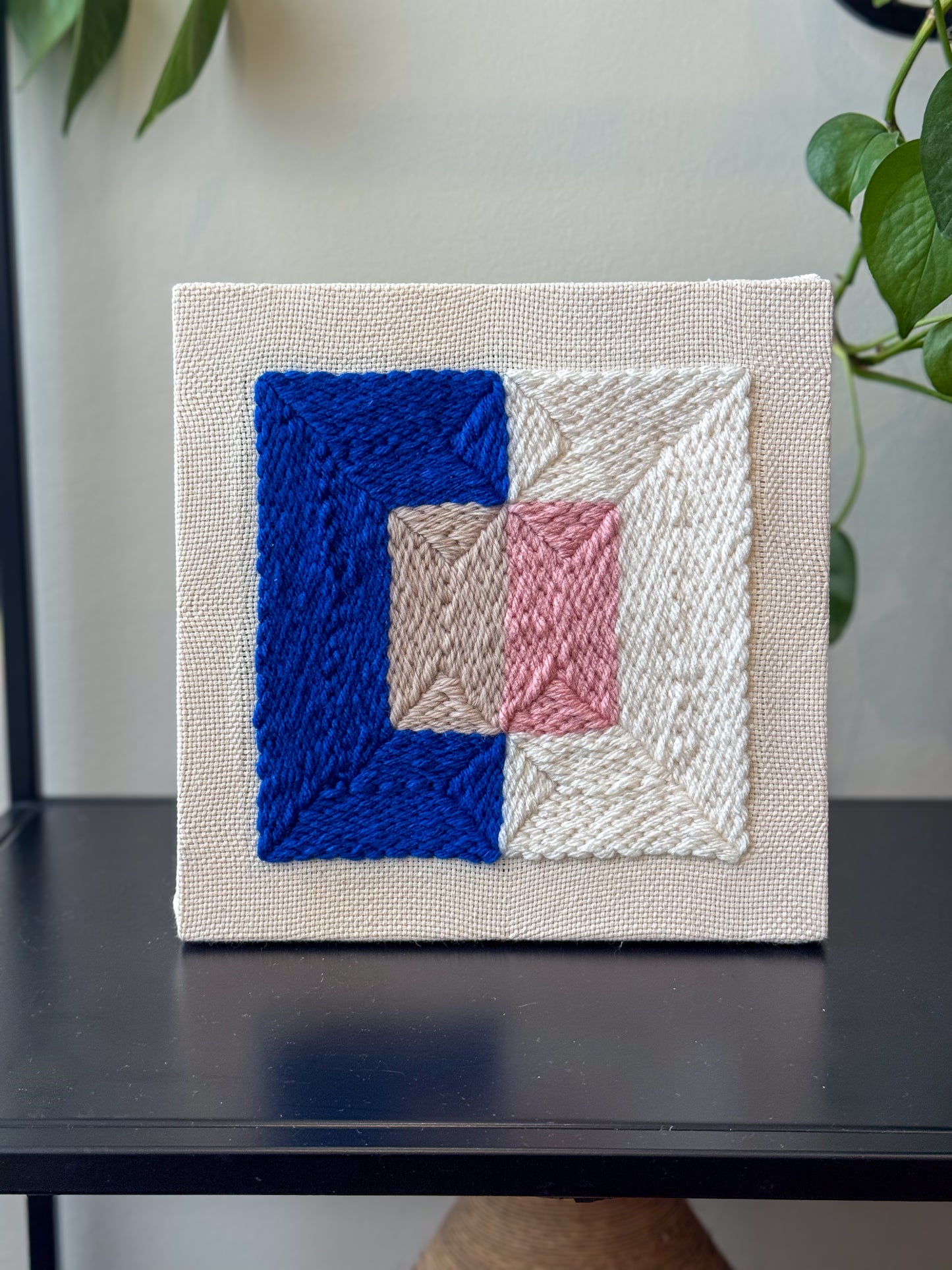 "Color Plane" - Punch Needle Kit - Modern DIY Wall Art for Beginners