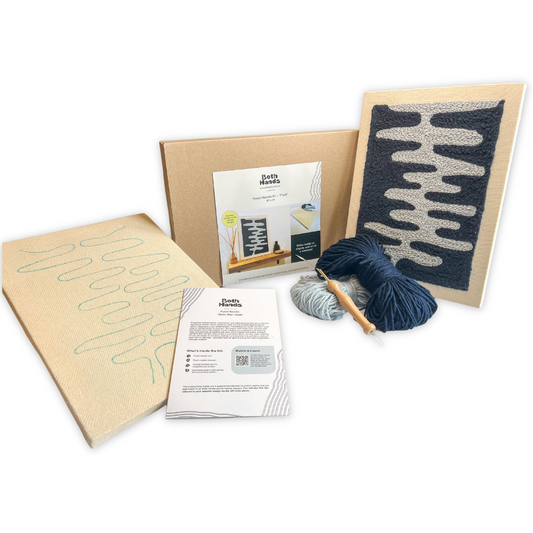"Fluid" - Punch Needle Kit - Modern DIY Wall Art for Beginners
