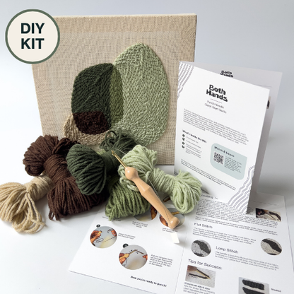 "Pebbles III" - Punch Needle Kit - Modern DIY Wall Art for Beginners