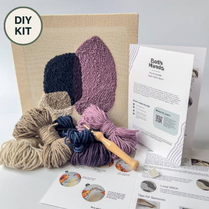 "Pebbles III" - Punch Needle Kit - Modern DIY Wall Art for Beginners