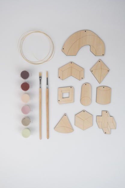 "Construct" Mobile Kit - DIY Modern Geometric Wall Hanging