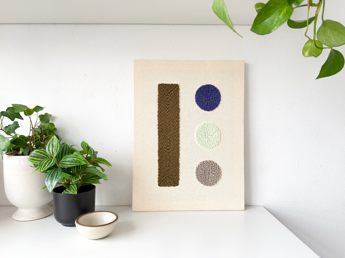 "Signal" - Punch Needle Kit - Modern DIY Wall Art