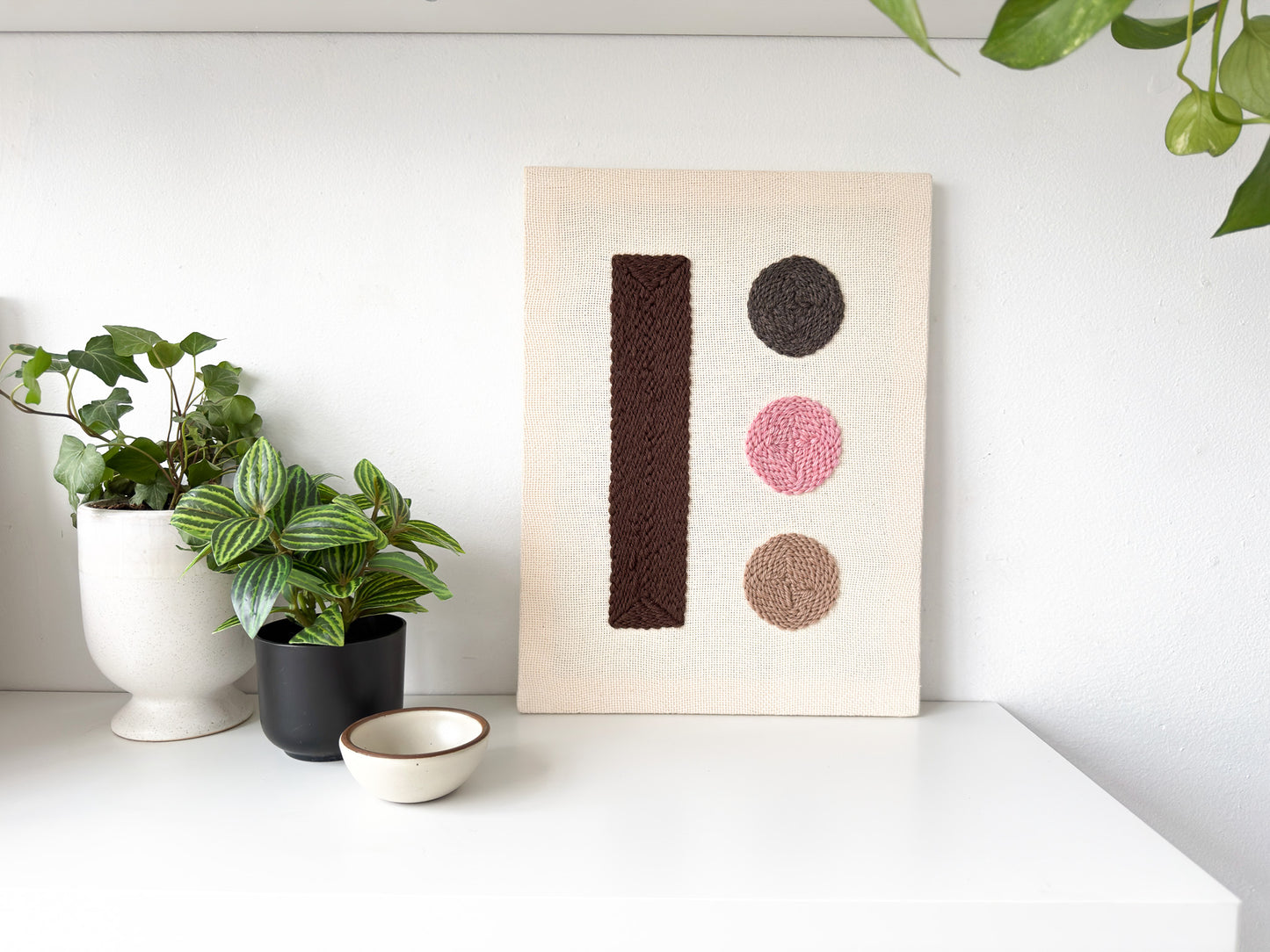 "Signal" - Punch Needle Kit - Modern DIY Wall Art