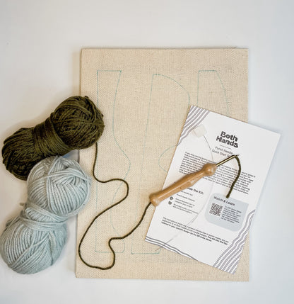 "Pillars" - Punch Needle Kit - Modern DIY Wall Art for Beginners