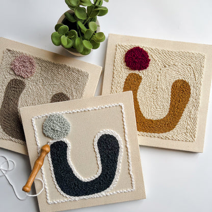 "Lucky" - Punch Needle Kit - Modern DIY Wall Art for Beginners