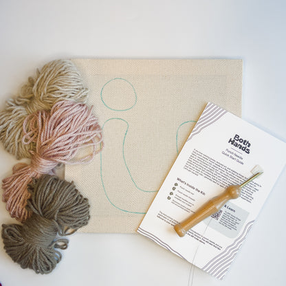 "Lucky" - Punch Needle Kit - Modern DIY Wall Art for Beginners