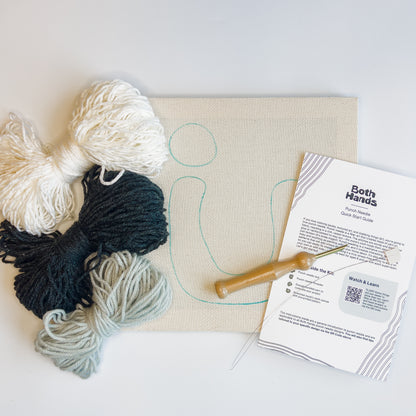 "Lucky" - Punch Needle Kit - Modern DIY Wall Art for Beginners