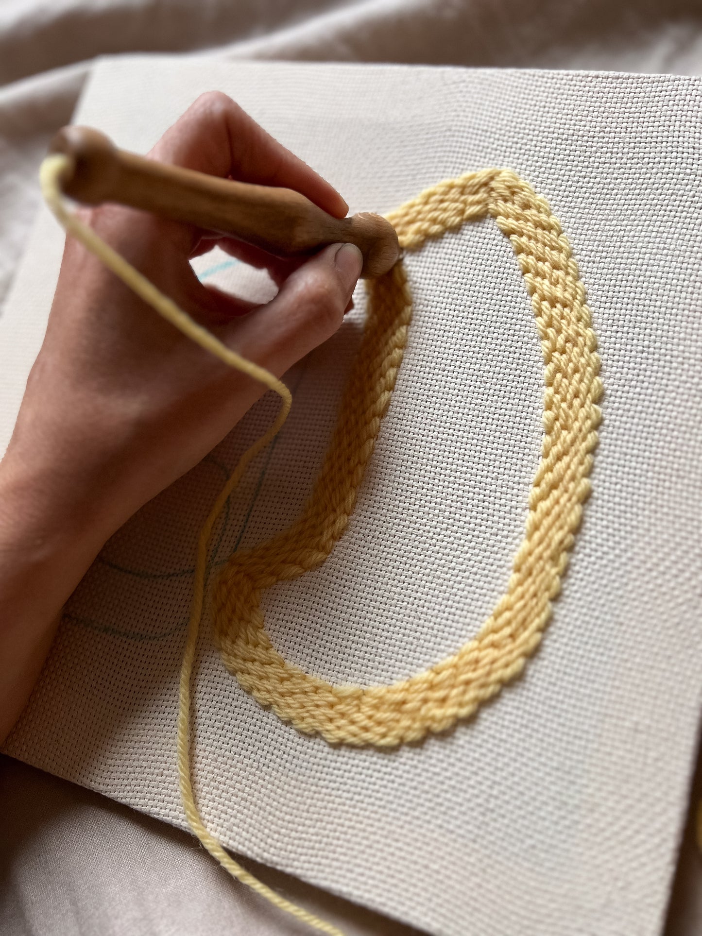 "Pebbles III" - Punch Needle Kit - Modern DIY Wall Art for Beginners