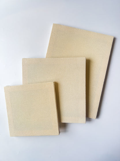 Blank Canvas for Punch Needle - Pre-Stretched Monk's Cloth Frame