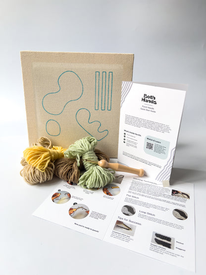 "Merida" - Punch Needle Kit - Modern DIY Wall Art for Beginners