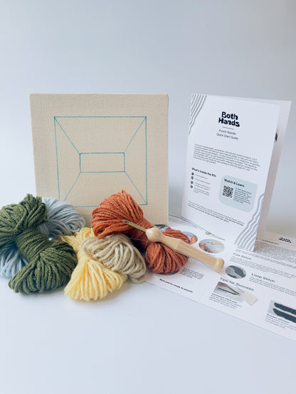 "Portal" - Punch Needle Kit - Modern DIY Wall Art for Beginners