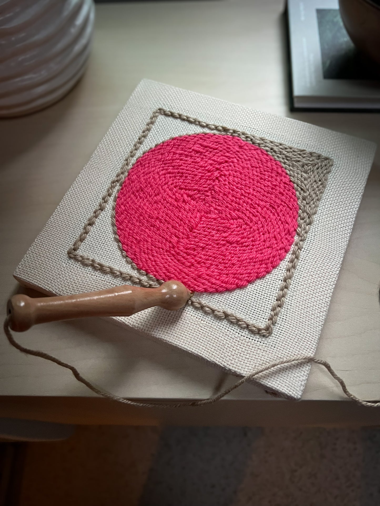 "Spotted" - Punch Needle Kit - Modern DIY Wall Art for Beginners