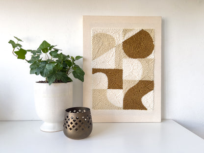 "Fractal" - Punch Needle Kit - Modern DIY Wall Art for Beginners