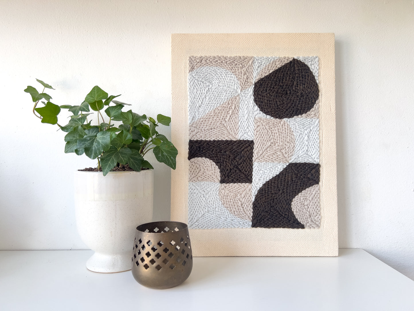 "Fractal" - Punch Needle Kit - Modern DIY Wall Art for Beginners