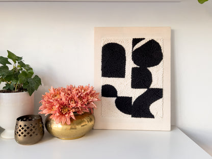 "Fractal" - Punch Needle Kit - Modern DIY Wall Art for Beginners