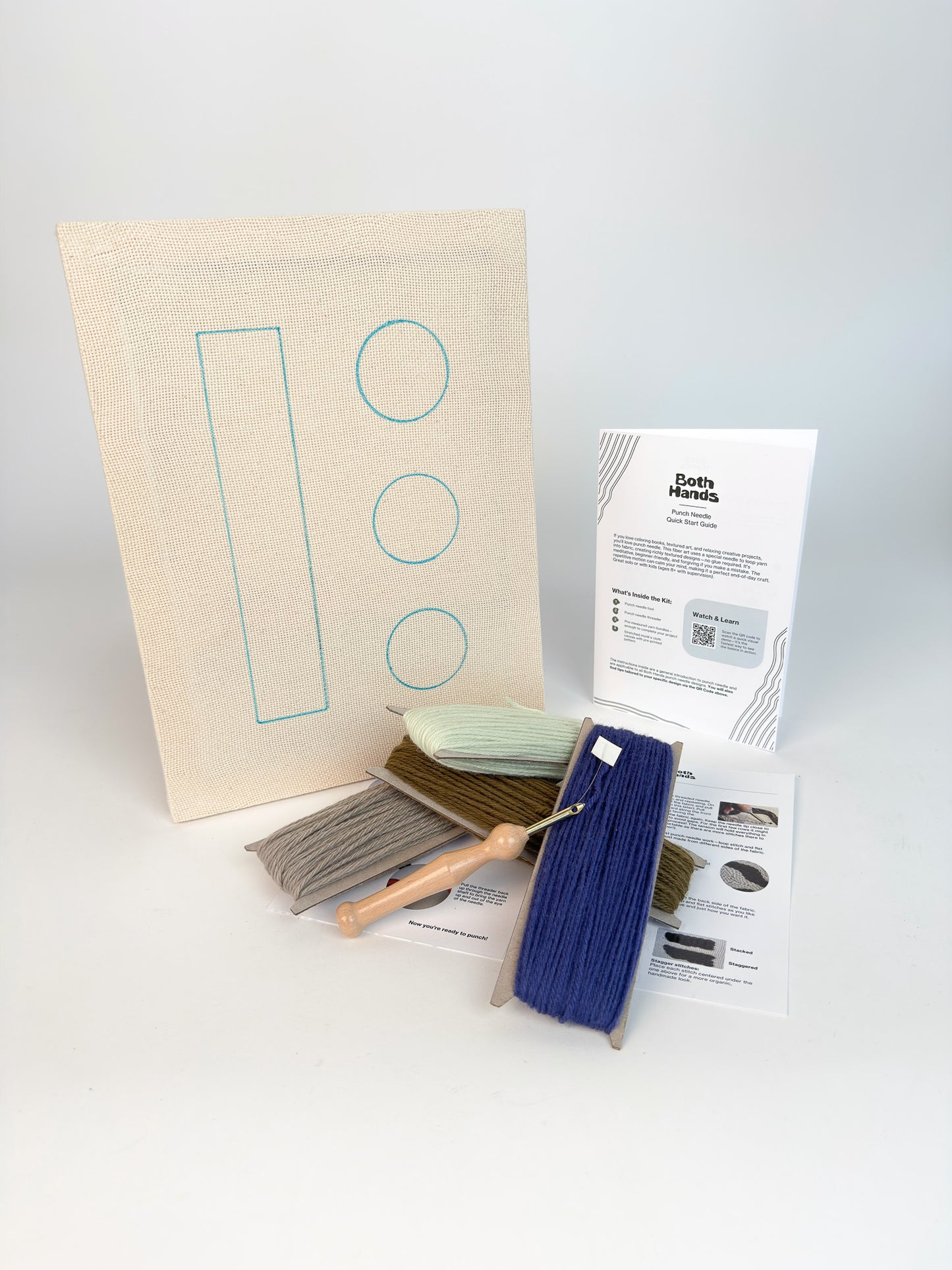 "Signal" - Punch Needle Kit - Modern DIY Wall Art