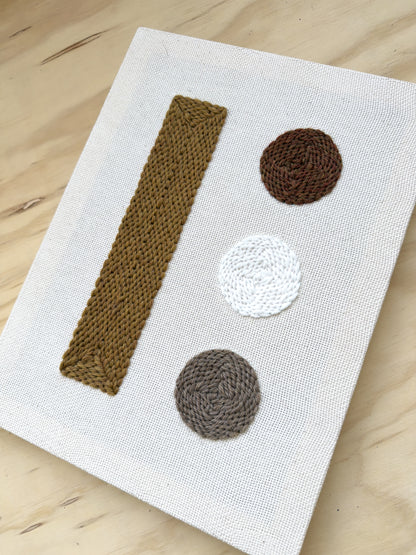 "Signal" - Punch Needle Kit - Modern DIY Wall Art