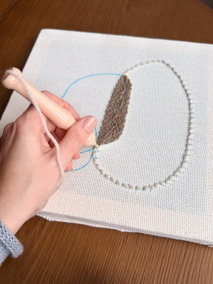 "Pebbles" - Punch Needle Kit - Modern DIY Wall Art for Beginners