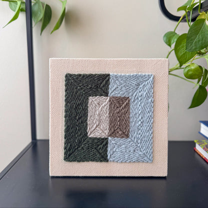 "Color Plane" - Punch Needle Kit - Modern DIY Wall Art for Beginners