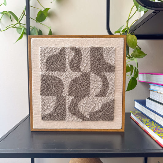 "Rudia" - Punch Needle Kit - Modern DIY Wall Art for Beginners