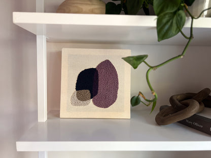 "Pebbles III" - Punch Needle Kit - Modern DIY Wall Art for Beginners