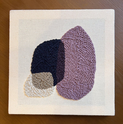 "Pebbles III" - Punch Needle Kit - Modern DIY Wall Art for Beginners