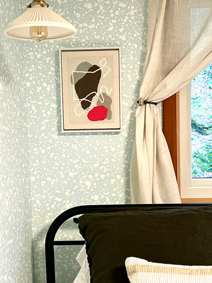 "Pebbles I" - Punch Needle Kit - Abstract Wall Art - 10"x14"