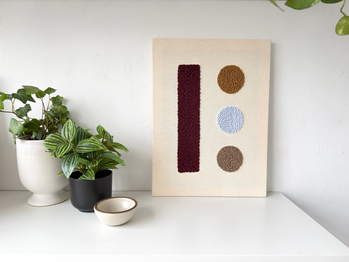 "Signal" - Punch Needle Kit - Modern DIY Wall Art