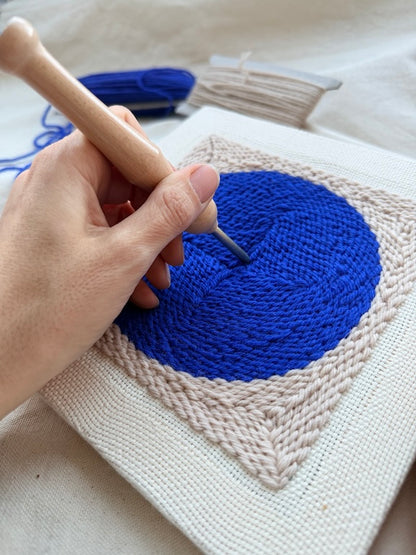 "Spotted" - Punch Needle Kit - Modern DIY Wall Art for Beginners