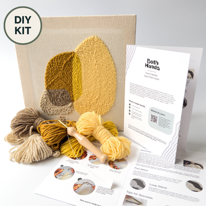 "Pebbles III" - Punch Needle Kit - Modern DIY Wall Art for Beginners